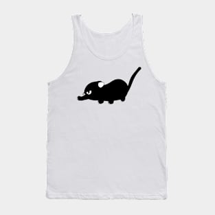 Black cat crawling Tank Top